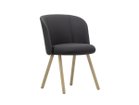 【ヴィトラ/Vitra / GOODS】のMikado Side Chair / ミカド サイドチェア 4レッグ(ウッド) 張地:プラノ 69 ダークグレー(ファブリック F30)、脚部:ナチュラルオーク|ID: prp329100004967899 ipo3291000000037261334