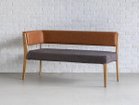 【イージーライフ/Easy Life / GOODS】のCAIN BENCH / カイン ベンチ 肘付(オーク材) 大人の最旬トレンドファッション＆コーディネート founy(ファウニー) オイル Body Oil シンプル Simple, Minimal ファブリック Fabric, Textile フレーム Frame, Outline ホーム・キャンプ・アウトドア・お取り寄せ Home Living / Home & Lifestyle / Camping Gear / Outdoor Camping 家具・インテリア Home Furniture & Interior. Stylish & Functional Living Spaces チェア・椅子 Seating & Chairs ダイニングベンチ・玄関ベンチ Bench & Dining Benches thumbnail アーム位置:右アーム、座面カバー:チャコールブラウン|ID: prp329100004967909 ipo3291000000037261379