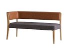 【イージーライフ/Easy Life / GOODS】のCAIN BENCH / カイン ベンチ 肘付(オーク材) 大人の最旬トレンドファッション＆コーディネート founy(ファウニー) オイル Body Oil シンプル Simple, Minimal ファブリック Fabric, Textile フレーム Frame, Outline ホーム・キャンプ・アウトドア・お取り寄せ Home Living / Home & Lifestyle / Camping Gear / Outdoor Camping 家具・インテリア Home Furniture & Interior. Stylish & Functional Living Spaces チェア・椅子 Seating & Chairs ダイニングベンチ・玄関ベンチ Bench & Dining Benches thumbnail アーム位置:右アーム、座面カバー:チャコールブラウン|ID: prp329100004967909 ipo3291000000037261386