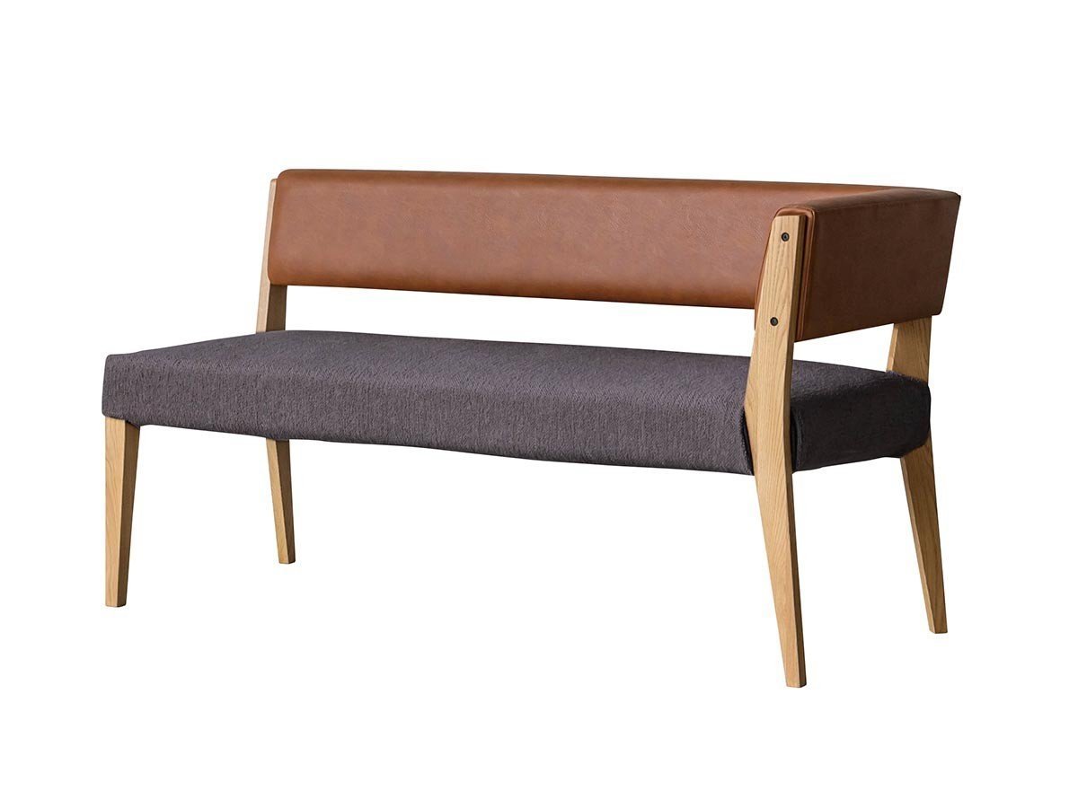 【イージーライフ/Easy Life / GOODS】のCAIN BENCH / カイン ベンチ 肘付(オーク材) インテリア・キッズ・メンズ・レディースファッション・服の通販 founy(ファウニー) 　オイル　Body Oil　シンプル　Simple, Minimal　ファブリック　Fabric, Textile　フレーム　Frame, Outline　ホーム・キャンプ・アウトドア・お取り寄せ　Home Living / Home & Lifestyle / Camping Gear / Outdoor Camping　家具・インテリア　Home Furniture & Interior. Stylish & Functional Living Spaces　チェア・椅子　Seating & Chairs　ダイニングベンチ・玄関ベンチ　Bench & Dining Benches　アーム位置:左アーム、座面カバー:チャコールブラウン|ID: prp329100004967909 ipo3291000000037261387