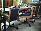 【コッコレ/Coccole / GOODS】のWORKING CHAIR / ワーキングチェア C273C 張地:トラッド TR-2013(ランクD)、ウッドブラウン、キャスター:カーペット用ハードキャスター|ID: prp329100004967961 ipo3291000000037261560