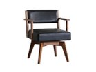 【イージーライフ/Easy Life / GOODS】のCAIN CHAIR / カイン 回転チェア 肘付(ウォールナット材) 張地:PVCブラック、座面カバー:不要|ID: prp329100004967966 ipo3291000000037261575