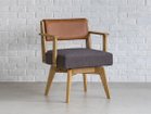 【イージーライフ/Easy Life / GOODS】のCAIN CHAIR / カイン 回転チェア 肘付(ウォールナット材) 座面カバー「チャコールブラウン」参考イメージ|ID: prp329100004967966 ipo3291000000037261589