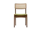【コッコレ/Coccole / GOODS】のCHAIR / チェア C105 大人の最旬トレンドファッション＆コーディネート founy(ファウニー) 送料無料 Free Shipping フィット Fit, Slim Fit フレーム Frame, Outline ラタン Rattan, Woven Rattan ホーム・キャンプ・アウトドア・お取り寄せ Home Living / Home & Lifestyle / Camping Gear / Outdoor Camping 家具・インテリア Home Furniture & Interior. Stylish & Functional Living Spaces チェア・椅子 Seating & Chairs ダイニングチェア・木製チェア Dining Chairs thumbnail 張地:セラーム イエローグリーン(ランクD)、フレームアンティークブラウン|ID: prp329100004968070 ipo3291000000037261937
