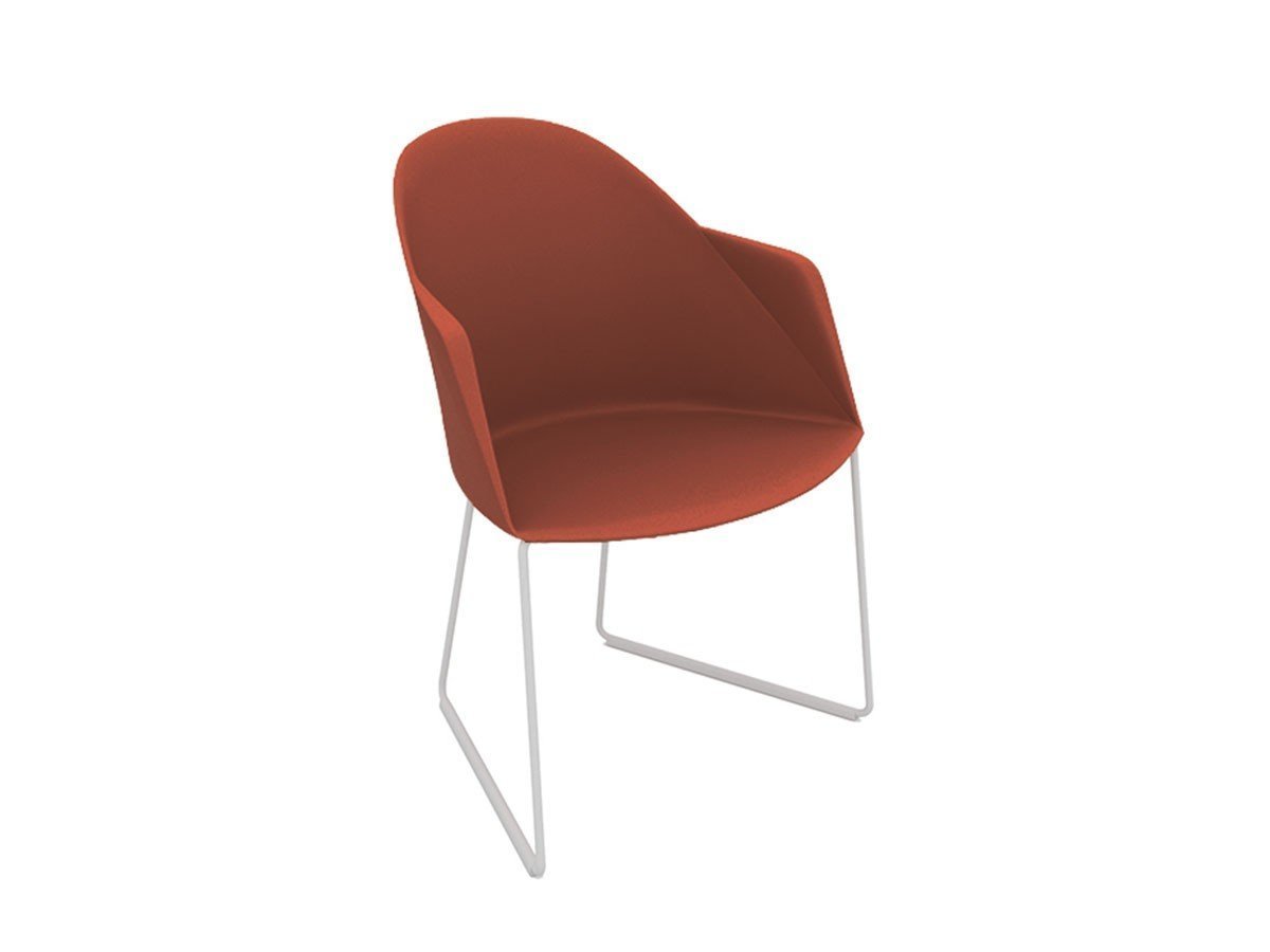 【アルペール/arper / GOODS】のCila Arm Chair / シーラ アームチェア スレッド脚 インテリア・キッズ・メンズ・レディースファッション・服の通販 founy(ファウニー) 　シンプル　Simple, Minimal　スリム　Slim, Slim Fit　ドレス　Dress, One-Piece　フィット　Fit, Slim Fit　リラックス　Relax, Relaxed Fit　送料無料　Free Shipping　ホーム・キャンプ・アウトドア・お取り寄せ　Home Living / Home & Lifestyle / Camping Gear / Outdoor Camping　家具・インテリア　Home Furniture & Interior. Stylish & Functional Living Spaces　チェア・椅子　Seating & Chairs　ダイニングチェア・木製チェア　Dining Chairs　ホーム・キャンプ・アウトドア・お取り寄せ　Home Living / Home & Lifestyle / Camping Gear / Outdoor Camping　家具・インテリア　Home Furniture & Interior. Stylish & Functional Living Spaces　チェア・椅子　Seating & Chairs　アームチェア・アクセントチェア　Armchairs & Accent Chairs　脚部カラー「マットホワイト」参考イメージ|ID: prp329100004968078 ipo3291000000037261971