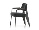 【ヴィトラ/Vitra / GOODS】のFauteuil Direction / フォトゥイユ ディレクション 大人の最旬トレンドファッション＆コーディネート founy(ファウニー) 送料無料 Free Shipping チューブ Tube, Tube Top ファブリック Fabric, Textile フランス France, French ホーム・キャンプ・アウトドア・お取り寄せ Home Living / Home & Lifestyle / Camping Gear / Outdoor Camping 家具・インテリア Home Furniture & Interior. Stylish & Functional Living Spaces チェア・椅子 Seating & Chairs ダイニングチェア・木製チェア Dining Chairs thumbnail 張地:ツイル 06 ダークグレー(ファブリック F60)、フレーム:ディープブラック、アーム:ダーク|ID: prp329100004968095 ipo3291000000037262031