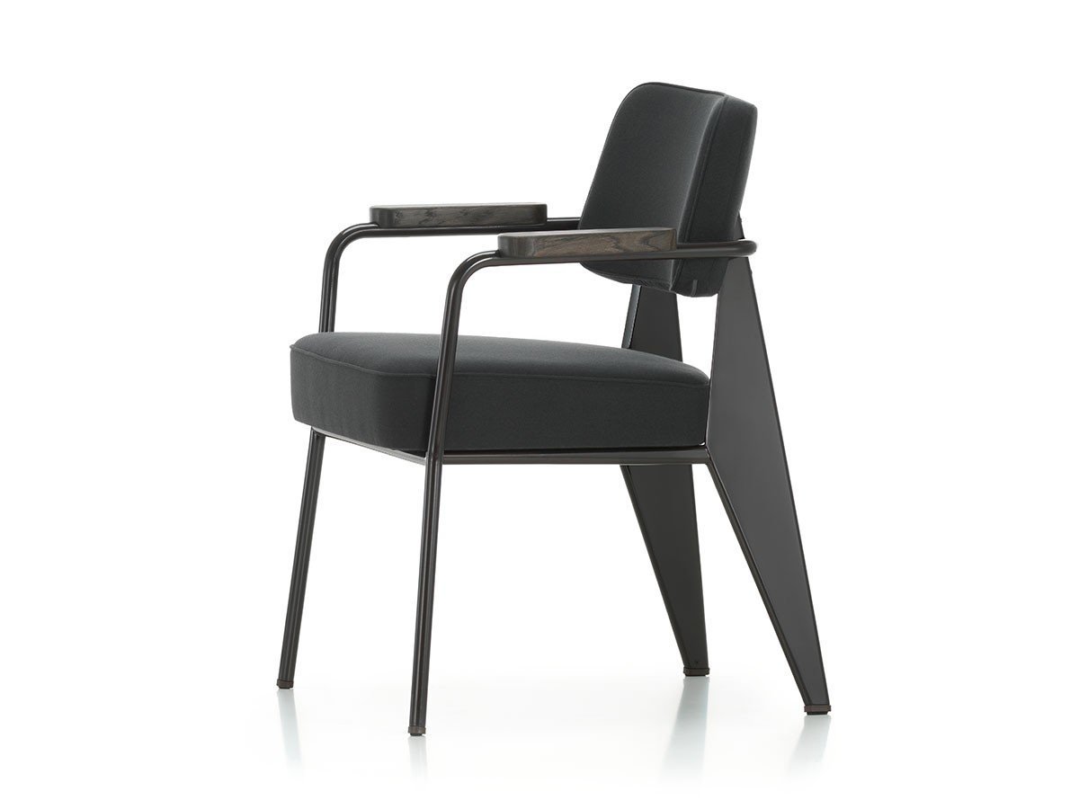 【ヴィトラ/Vitra / GOODS】のFauteuil Direction / フォトゥイユ ディレクション インテリア・キッズ・メンズ・レディースファッション・服の通販 founy(ファウニー) 　送料無料　Free Shipping　チューブ　Tube, Tube Top　ファブリック　Fabric, Textile　フランス　France, French　ホーム・キャンプ・アウトドア・お取り寄せ　Home Living / Home & Lifestyle / Camping Gear / Outdoor Camping　家具・インテリア　Home Furniture & Interior. Stylish & Functional Living Spaces　チェア・椅子　Seating & Chairs　ダイニングチェア・木製チェア　Dining Chairs　張地:ツイル 06 ダークグレー(ファブリック F60)、フレーム:ディープブラック、アーム:ダーク|ID: prp329100004968095 ipo3291000000037262031