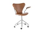 【フリッツ ハンセン/FRITZ HANSEN / GOODS】のSERIES 7 / セブンチェア フルパディング アームチェア キャスター付き回転ベース 3217 フレーム:クローム仕上、キャスターキャップ:クローム仕上|ID: prp329100004968101 ipo3291000000037262057