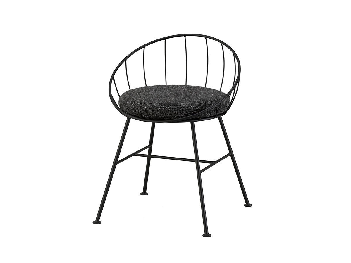 【杉山製作所/Sugiyama Seisakusho / GOODS】のHoop Chair / フープ チェア インテリア・キッズ・メンズ・レディースファッション・服の通販 founy(ファニー) 　送料無料　Free Shipping　クッション　Cushion, Throw Pillow　フォルム　Silhouette, Form　フープ　Hoop, Hoop Earrings　ホーム・キャンプ・アウトドア・お取り寄せ　Home Living / Home & Lifestyle / Camping Gear / Outdoor Camping　家具・インテリア　Home Furniture & Interior. Stylish & Functional Living Spaces　チェア・椅子　Seating & Chairs　ダイニングチェア・木製チェア　Dining Chairs　張地:ホルム HoCGR チャコールグレー(Aランク)、フレーム:サンドブラック|ID: prp329100004968104 ipo3291000000037262064