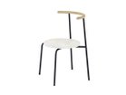【アージェントアンドゥ/Urgent Undo / GOODS】のKu "air" Chair 1.0 / クー “エア” チェア 1.0 (ホワイトセーターストーン) 背面ウッド:チェスナット(クリア塗装)、フレームブラック|ID: prp329100004968132 ipo3291000000037262141