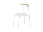 【アージェントアンドゥ/Urgent Undo / GOODS】のKu "air" Chair 1.0 / クー “エア” チェア 1.0 (ホワイトセーターストーン) 背面ウッド:チェスナット(クリア塗装)、フレームホワイト|ID: prp329100004968132 ipo3291000000037262142