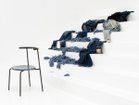 【アージェントアンドゥ/Urgent Undo / GOODS】のKu "air" Chair 1.0 / クー “エア” チェア 1.0 (ホワイトセーターストーン) 本来捨てられるはずだった製造工程で出る衣類の端材を再利用し、和紙の紙すき技術を応用することで生まれた|ID: prp329100004968132 ipo3291000000037262153