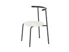 【アージェントアンドゥ/Urgent Undo / GOODS】のKu "air" Chair 1.0 / クー “エア” チェア 1.0 (ホワイトセーターストーン) 背面ウッド:ヴィクトリアンローズウッド(炭化仕上)、フレームブラック|ID: prp329100004968132 ipo3291000000037262167