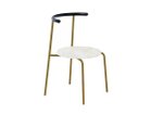 【アージェントアンドゥ/Urgent Undo / GOODS】のKu "air" Chair 1.0 / クー “エア” チェア 1.0 (ホワイトセーターストーン) 背面ウッド:ヴィクトリアンローズウッド(炭化仕上)、フレームゴールド|ID: prp329100004968132 ipo3291000000037262170