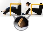 【モナ ディー/Mona.Dee / GOODS】のWAS-F / WAS フロアスツール 滑り止めとしてゴムシートが付属。ソファと組み合わせれば様々な寛ぎ方をすることができます。|ID: prp329100004968172 ipo3291000000037262298