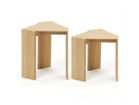 【テオリ/TEORI / GOODS】のTRIANGLE STOOL / 三角 スツール 小 2サイズ展開です。左:大、右:小(本商品)|ID: prp329100004968232 ipo3291000000037262476