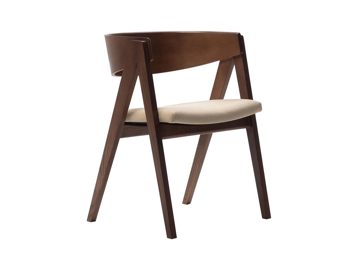 【コンプレックス/COMPLEX / GOODS】のCOMPASS CHAIR / コンパス チェア インテリア・キッズ・メンズ・レディースファッション・服の通販 founy(ファニー) 　シンプル　Simple, Minimal　フォルム　Silhouette, Form　フレーム　Frame, Outline　軽量　Lightweight, Ultra Light　ホーム・キャンプ・アウトドア・お取り寄せ　Home Living / Home & Lifestyle / Camping Gear / Outdoor Camping　家具・インテリア　Home Furniture & Interior. Stylish & Functional Living Spaces　チェア・椅子　Seating & Chairs　ダイニングチェア・木製チェア　Dining Chairs　張地:トロ アイボリー(ランクF)、フレームミディアムブラウン|ID: prp329100004968381 ipo3291000000037262942
