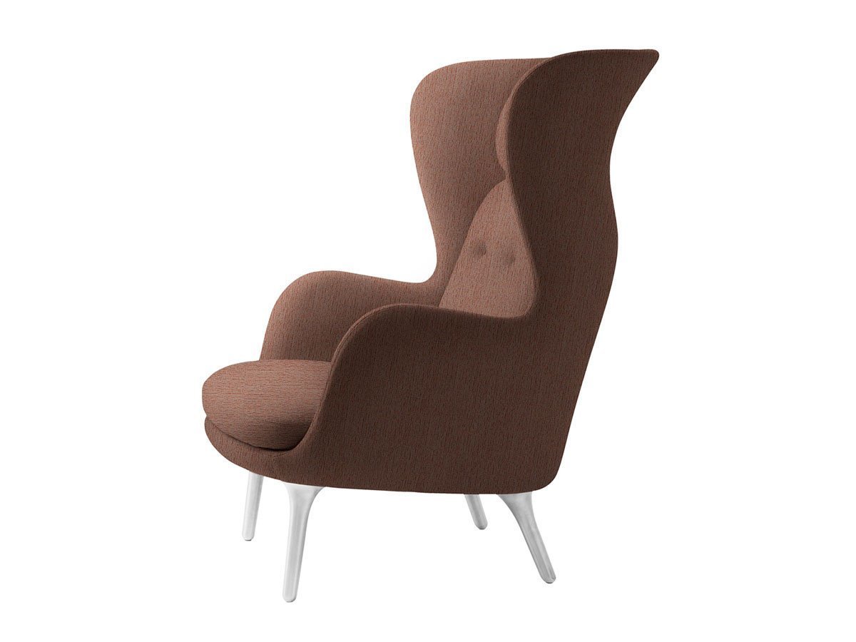 【フリッツ ハンセン/FRITZ HANSEN / GOODS】のRO / ロオチェア ラウンジチェア サテン仕上アルミ製ベース JH1 インテリア・キッズ・メンズ・レディースファッション・服の通販 founy(ファウニー) 　クッション　Cushion, Throw Pillow　グラス　Glass, Eyewear　サテン　Satin, Glossy Fabric　テーブル　Table, Dining Table　ファブリック　Fabric, Textile　フォルム　Silhouette, Form　フォーム　Form　おすすめ　Recommended / Our Picks　ホーム・キャンプ・アウトドア・お取り寄せ　Home Living / Home & Lifestyle / Camping Gear / Outdoor Camping　家具・インテリア　Home Furniture & Interior. Stylish & Functional Living Spaces　チェア・椅子　Seating & Chairs　ラウンジチェア・リクライナー　Lounge Chairs / Recliners　張地:1132 ベージュ / オレンジ(クリスチャンハウン)|ID: prp329100004968382 ipo3291000000037262948
