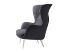 【フリッツ ハンセン/FRITZ HANSEN / GOODS】のRO / ロオチェア ラウンジチェア サテン仕上アルミ製ベース JH1 大人の最旬トレンドファッション＆コーディネート founy(ファウニー) クッション Cushion, Throw Pillow グラス Glass, Eyewear サテン Satin, Glossy Fabric テーブル Table, Dining Table ファブリック Fabric, Textile フォルム Silhouette, Form フォーム Form おすすめ Recommended / Our Picks ホーム・キャンプ・アウトドア・お取り寄せ Home Living / Home & Lifestyle / Camping Gear / Outdoor Camping 家具・インテリア Home Furniture & Interior. Stylish & Functional Living Spaces チェア・椅子 Seating & Chairs ラウンジチェア・リクライナー Lounge Chairs / Recliners thumbnail 張地:1150 オレンジ / ブルー(クリスチャンハウン)|ID: prp329100004968382 ipo3291000000037262973