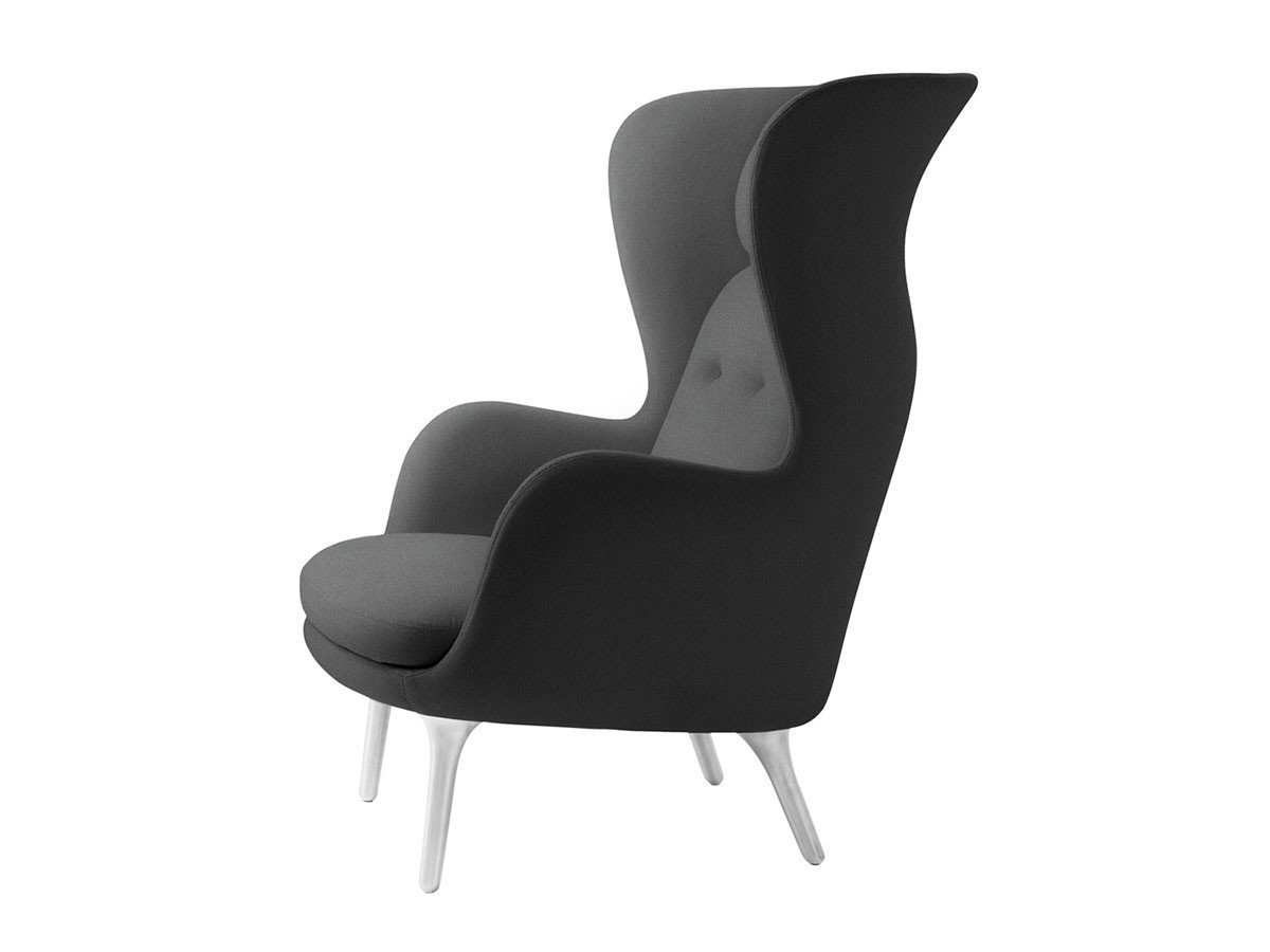 【フリッツ ハンセン/FRITZ HANSEN / GOODS】のRO / ロオチェア ラウンジチェア サテン仕上アルミ製ベース JH1 インテリア・キッズ・メンズ・レディースファッション・服の通販 founy(ファウニー) 　クッション　Cushion, Throw Pillow　グラス　Glass, Eyewear　サテン　Satin, Glossy Fabric　テーブル　Table, Dining Table　ファブリック　Fabric, Textile　フォルム　Silhouette, Form　フォーム　Form　おすすめ　Recommended / Our Picks　ホーム・キャンプ・アウトドア・お取り寄せ　Home Living / Home & Lifestyle / Camping Gear / Outdoor Camping　家具・インテリア　Home Furniture & Interior. Stylish & Functional Living Spaces　チェア・椅子　Seating & Chairs　ラウンジチェア・リクライナー　Lounge Chairs / Recliners　張地:1172 グレーユニ(クリスチャンハウン)|ID: prp329100004968382 ipo3291000000037262982