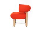 【トム ディクソン/Tom Dixon / GOODS】のFat Lounge Chair Wood / ファット ラウンジチェア 木脚 張地:ハリンダル65 0600(CAT2)、フレームナチュラル|ID: prp329100004968405 ipo3291000000037263039