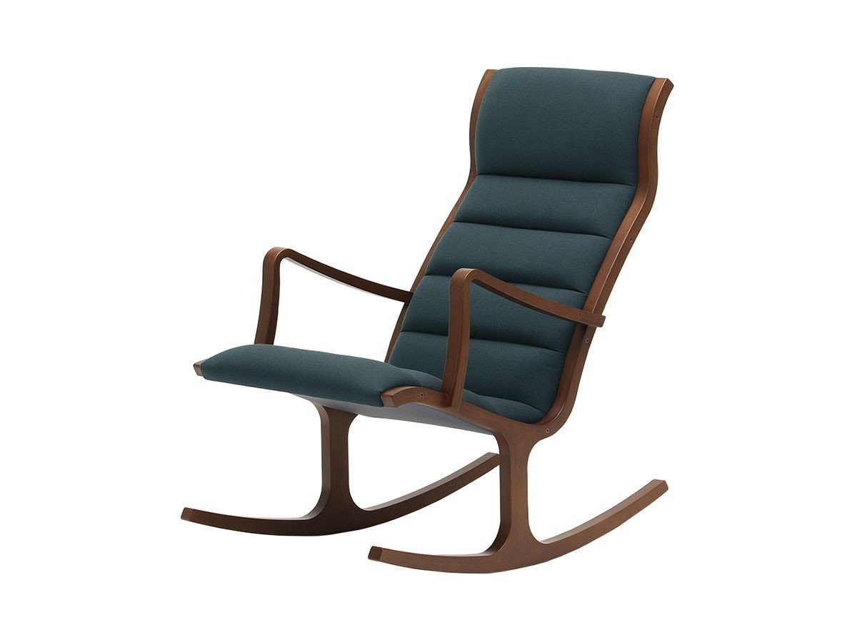 【天童木工/Tendo Mokko / GOODS】のRocking Chair / ロッキングチェア S-5226WB インテリア・キッズ・メンズ・レディースファッション・服の通販 founy(ファウニー) 　クッション　Cushion, Throw Pillow　フォルム　Silhouette, Form　フレーム　Frame, Outline　送料無料　Free Shipping　ホーム・キャンプ・アウトドア・お取り寄せ　Home Living / Home & Lifestyle / Camping Gear / Outdoor Camping　家具・インテリア　Home Furniture & Interior. Stylish & Functional Living Spaces　チェア・椅子　Seating & Chairs　ロッキングチェア・ゆりかご椅子　Rocking Chairs & Gliders　張地:アトラス C0747 ダークグリーン(グレードC)、フレームホワイトビーチ / ブラウンウォー|ID: prp329100004968412 ipo3291000000037263053