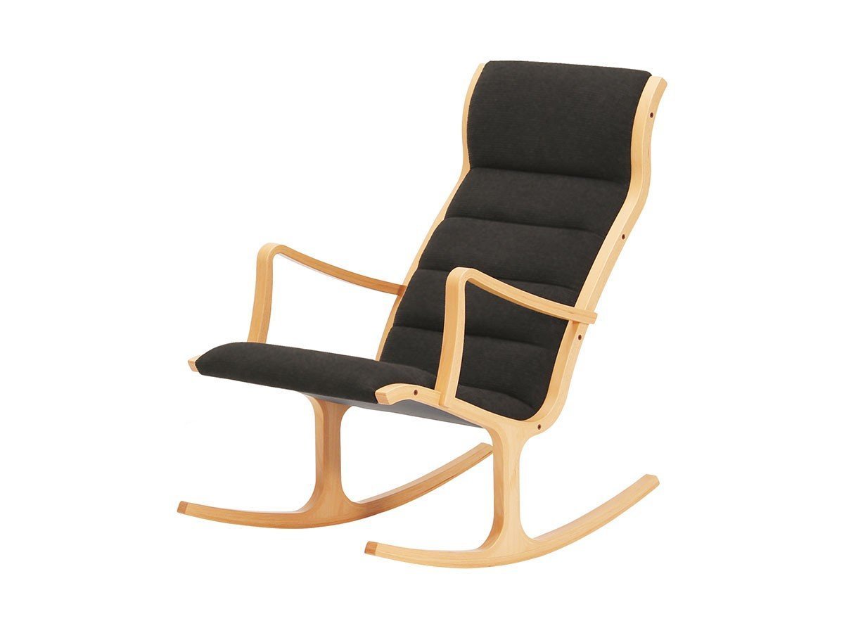 【天童木工/Tendo Mokko / GOODS】のRocking Chair / ロッキングチェア S-5226WB インテリア・キッズ・メンズ・レディースファッション・服の通販 founy(ファウニー) 　クッション　Cushion, Throw Pillow　フォルム　Silhouette, Form　フレーム　Frame, Outline　送料無料　Free Shipping　ホーム・キャンプ・アウトドア・お取り寄せ　Home Living / Home & Lifestyle / Camping Gear / Outdoor Camping　家具・インテリア　Home Furniture & Interior. Stylish & Functional Living Spaces　チェア・椅子　Seating & Chairs　ロッキングチェア・ゆりかご椅子　Rocking Chairs & Gliders　張地:アトラス C0797 ダークグレー(グレードC)、フレームホワイトビーチ / ナチュラル色|ID: prp329100004968412 ipo3291000000037263054
