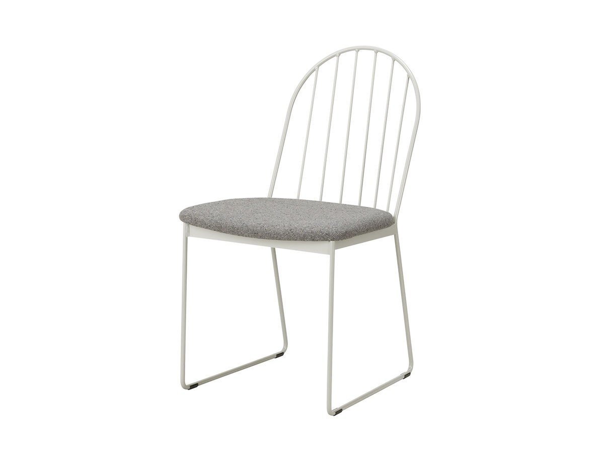 【杉山製作所/Sugiyama Seisakusho / GOODS】のfelice chair mio / フェリーチェ チェア ミオ インテリア・キッズ・メンズ・レディースファッション・服の通販 founy(ファウニー) 　送料無料　Free Shipping　コンパクト　Compact, Small Size　シンプル　Simple, Minimal　フレーム　Frame, Outline　ホーム・キャンプ・アウトドア・お取り寄せ　Home Living / Home & Lifestyle / Camping Gear / Outdoor Camping　家具・インテリア　Home Furniture & Interior. Stylish & Functional Living Spaces　チェア・椅子　Seating & Chairs　ダイニングチェア・木製チェア　Dining Chairs　張地:ホルム HoGR ホルムグレー(Aランク)、フレームサンドシルバー、サイズ:座面高41cm|ID: prp329100004968508 ipo3291000000037263323