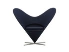 【ヴィトラ/Vitra / GOODS】のHeart Cone Chair / ハート コーン チェア 張地:オラ 06 ダークブルー(ファブリック F40)、ベース:ステンレススチールブラッシュド|ID: prp329100004968590 ipo3291000000037263583