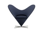 【ヴィトラ/Vitra / GOODS】のHeart Cone Chair / ハート コーン チェア 張地:ボロ 11 ナイトブルー(ファブリック F60)、ベース:ステンレススチールブラッシュド|ID: prp329100004968590 ipo3291000000037263584