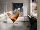 【ヴィトラ/Vitra / GOODS】のHeart Cone Chair / ハート コーン チェア 張地:レザープレミアム F 97 コニャック(レザー L50)、ベース:ステンレススチールブラッシュ|ID: prp329100004968590 ipo3291000000037263589