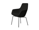 【フリッツ ハンセン/FRITZ HANSEN / GOODS】のLITTLE GIRAFFE / リトルジラフ チェア 4本脚 3201 / 3201R 張地:1175 ブラックユニ(クリスチャンハウン)、脚部:ブラック粉体塗装仕上|ID: prp329100004968608 ipo3291000000037263661