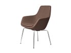 【フリッツ ハンセン/FRITZ HANSEN / GOODS】のLITTLE GIRAFFE / リトルジラフ チェア 4本脚 3201 / 3201R 張地:1132 ベージュ / オレンジ(クリスチャンハウン)、脚部:クローム仕上|ID: prp329100004968608 ipo3291000000037263672