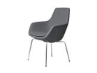 【フリッツ ハンセン/FRITZ HANSEN / GOODS】のLITTLE GIRAFFE / リトルジラフ チェア 4本脚 3201 / 3201R 張地:1171 ライトグレー(クリスチャンハウン)、脚部:クローム仕上|ID: prp329100004968608 ipo3291000000037263706