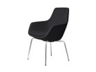 【フリッツ ハンセン/FRITZ HANSEN / GOODS】のLITTLE GIRAFFE / リトルジラフ チェア 4本脚 3201 / 3201R 張地:1174 ダークグレー(クリスチャンハウン)、脚部:クローム仕上|ID: prp329100004968608 ipo3291000000037263713