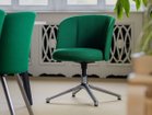 【ヴィトラ/Vitra / GOODS】のMikado Side Chair / ミカド サイドチェア 4スターベース 張地:クレド 32 エメラルド / アイビー(ファブリック F120)、脚部:ポリッシュ仕上<|ID: prp329100004968646 ipo3291000000037263828