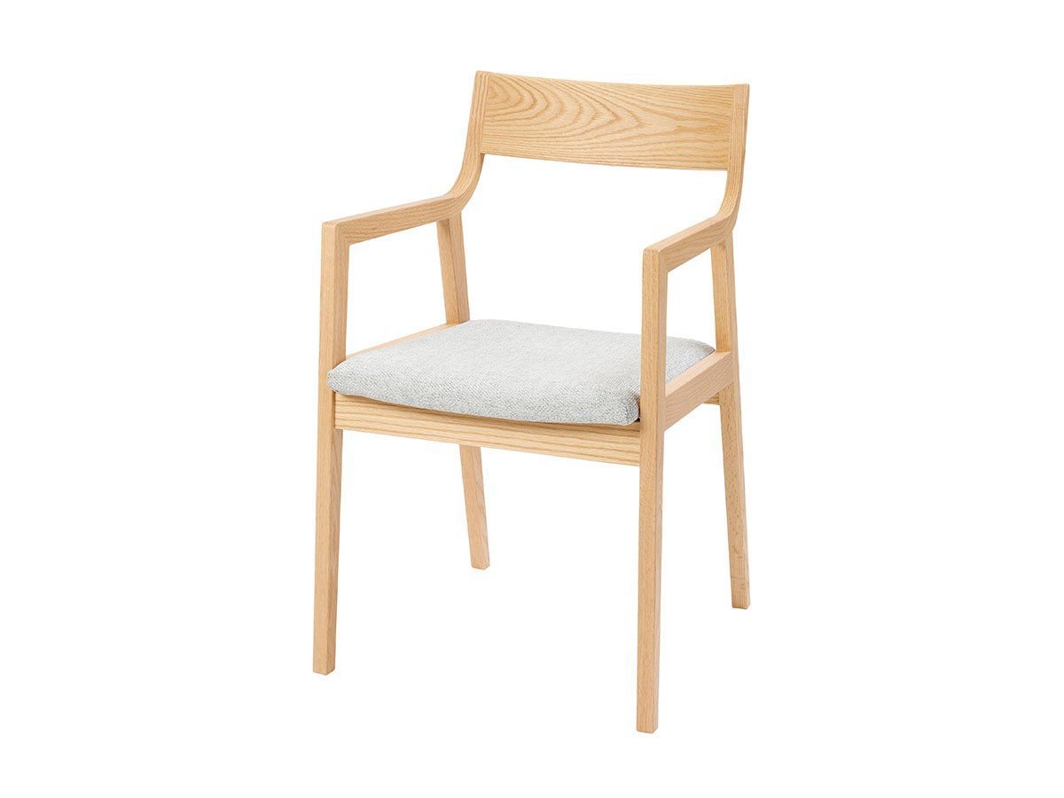 【フライミー ヴェール/FLYMEe vert / GOODS】のARM CHAIR / アームチェア #117184 インテリア・キッズ・メンズ・レディースファッション・服の通販 founy(ファウニー) 　エレガント 上品　Elegant　軽量　Lightweight, Ultra Light　シンプル　Simple, Minimal　フレーム　Frame, Outline　送料無料　Free Shipping　ホーム・キャンプ・アウトドア・お取り寄せ　Home Living / Home & Lifestyle / Camping Gear / Outdoor Camping　家具・インテリア　Home Furniture & Interior. Stylish & Functional Living Spaces　チェア・椅子　Seating & Chairs　ダイニングチェア・木製チェア　Dining Chairs　ホーム・キャンプ・アウトドア・お取り寄せ　Home Living / Home & Lifestyle / Camping Gear / Outdoor Camping　家具・インテリア　Home Furniture & Interior. Stylish & Functional Living Spaces　チェア・椅子　Seating & Chairs　アームチェア・アクセントチェア　Armchairs & Accent Chairs　張地:SP-LGR ライトグレー(ファブリック Cランク)、ウッド:オーク(ナチュラル色)|ID: prp329100004968656 ipo3291000000037263871