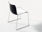 【アルペール/arper / GOODS】のCatifa 46 Armless Chair / カティファ46 アームレスチェア 2色タイプ スレッド脚 大人の最旬トレンドファッション＆コーディネート founy(ファウニー) コンパクト Compact, Small Size フェルト Felt, Felt Fabric 送料無料 Free Shipping おすすめ Recommended / Our Picks ホーム・キャンプ・アウトドア・お取り寄せ Home Living / Home & Lifestyle / Camping Gear / Outdoor Camping 家具・インテリア Home Furniture & Interior. Stylish & Functional Living Spaces チェア・椅子 Seating & Chairs ダイニングチェア・木製チェア Dining Chairs thumbnail シートブラック、脚部クロムメッキ|ID: prp329100004968692 ipo3291000000037264003