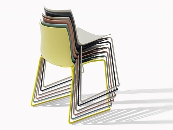 【アルペール/arper / GOODS】のCatifa 46 Armless Chair / カティファ46 アームレスチェア 2色タイプ スレッド脚 インテリア・キッズ・メンズ・レディースファッション・服の通販 founy(ファウニー) 　コンパクト　Compact, Small Size　フェルト　Felt, Felt Fabric　送料無料　Free Shipping　おすすめ　Recommended / Our Picks　ホーム・キャンプ・アウトドア・お取り寄せ　Home Living / Home & Lifestyle / Camping Gear / Outdoor Camping　家具・インテリア　Home Furniture & Interior. Stylish & Functional Living Spaces　チェア・椅子　Seating & Chairs　ダイニングチェア・木製チェア　Dining Chairs　スタッキング可能です。|ID: prp329100004968692 ipo3291000000037264005