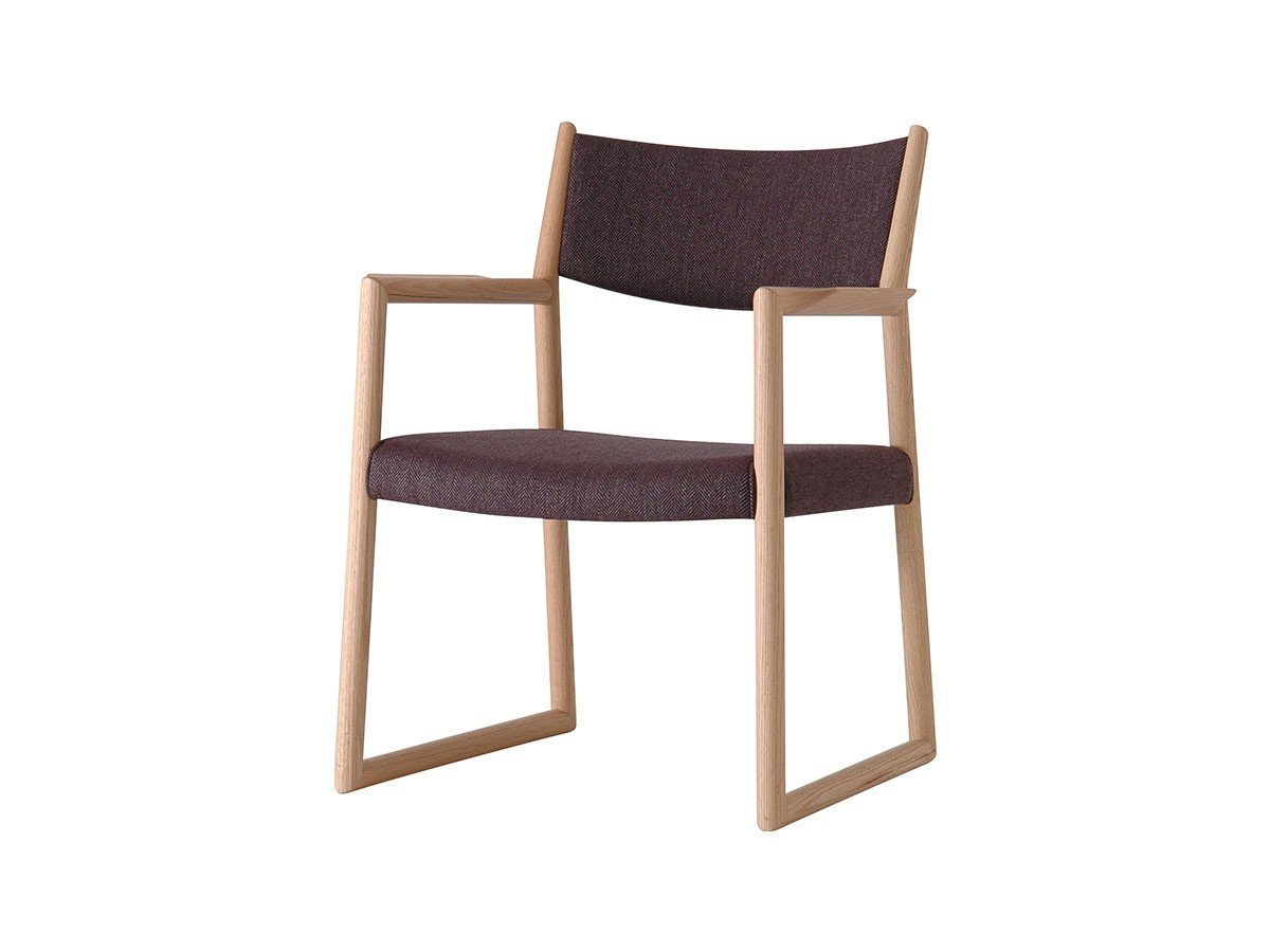 【日進木工/NISSHIN MOKKOU / GOODS】のSLOW Living Dining Armchair / スロウ リビングダイニング アームチェア インテリア・キッズ・メンズ・レディースファッション・服の通販 founy(ファウニー) 　送料無料　Free Shipping　軽量　Lightweight, Ultra Light　ホーム・キャンプ・アウトドア・お取り寄せ　Home Living / Home & Lifestyle / Camping Gear / Outdoor Camping　家具・インテリア　Home Furniture & Interior. Stylish & Functional Living Spaces　チェア・椅子　Seating & Chairs　ダイニングチェア・木製チェア　Dining Chairs　ホーム・キャンプ・アウトドア・お取り寄せ　Home Living / Home & Lifestyle / Camping Gear / Outdoor Camping　家具・インテリア　Home Furniture & Interior. Stylish & Functional Living Spaces　チェア・椅子　Seating & Chairs　アームチェア・アクセントチェア　Armchairs & Accent Chairs　ホーム・キャンプ・アウトドア・お取り寄せ　Home Living / Home & Lifestyle / Camping Gear / Outdoor Camping　家具・インテリア　Home Furniture & Interior. Stylish & Functional Living Spaces　チェア・椅子　Seating & Chairs　ローチェア・和風座椅子　Floor & Low Chairs　張地:トラッド VO バイオレット(ファブリックB)、フレームONR|ID: prp329100004968824 ipo3291000000037264461