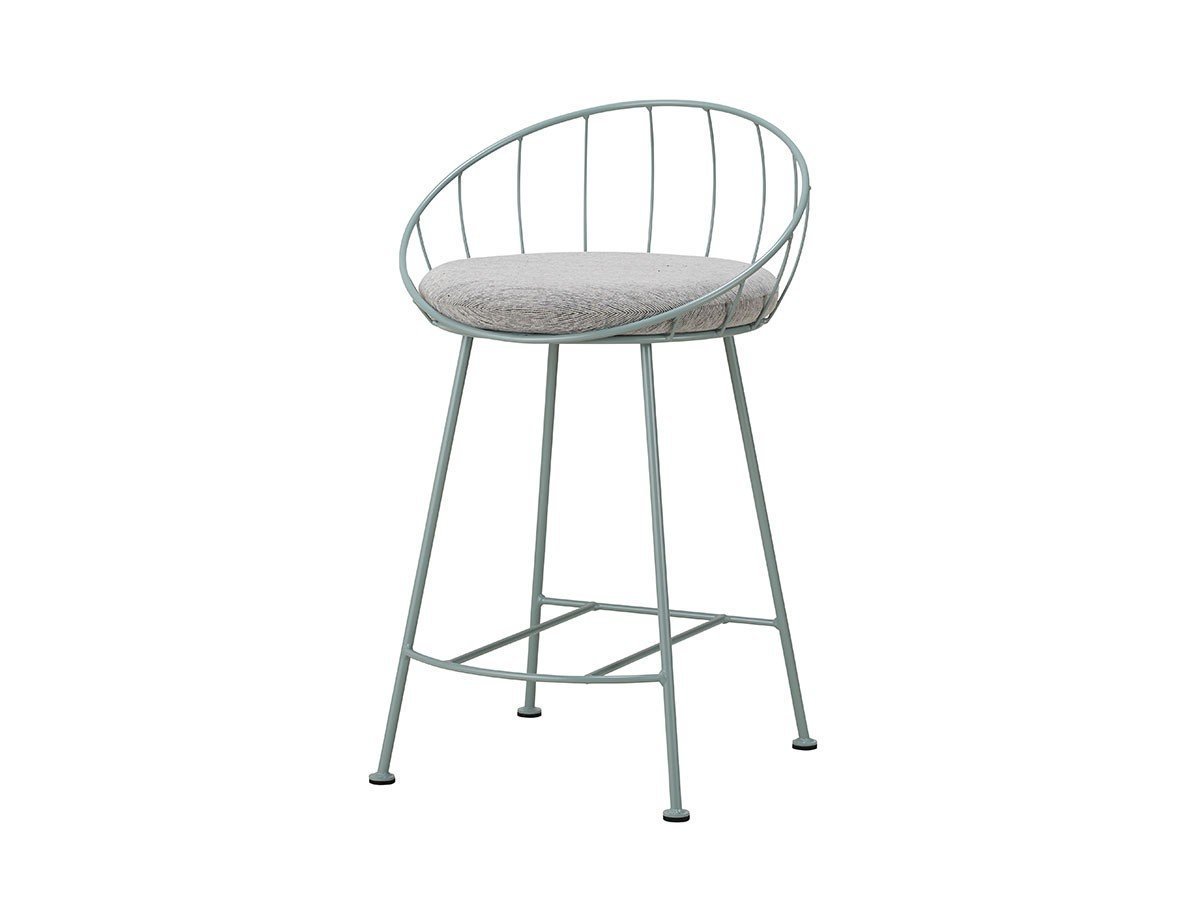 【杉山製作所/Sugiyama Seisakusho / GOODS】のHoop Counter Chair / フープ カウンターチェア 座面高57cm インテリア・キッズ・メンズ・レディースファッション・服の通販 founy(ファウニー) 　送料無料　Free Shipping　クッション　Cushion, Throw Pillow　フォルム　Silhouette, Form　フープ　Hoop, Hoop Earrings　ホーム・キャンプ・アウトドア・お取り寄せ　Home Living / Home & Lifestyle / Camping Gear / Outdoor Camping　家具・インテリア　Home Furniture & Interior. Stylish & Functional Living Spaces　チェア・椅子　Seating & Chairs　カウンターチェア・ハイチェア　Bar Stools / High Stools　張地:モントレー MSGR シルバーグレー(Aランク)、フレームサンドブルーグレー|ID: prp329100004968941 ipo3291000000037264902