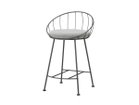 【杉山製作所/Sugiyama Seisakusho / GOODS】のHoop Counter Chair / フープ カウンターチェア 座面高57cm 大人の最旬トレンドファッション＆コーディネート founy(ファウニー) 送料無料 Free Shipping クッション Cushion, Throw Pillow フォルム Silhouette, Form フープ Hoop, Hoop Earrings ホーム・キャンプ・アウトドア・お取り寄せ Home Living / Home & Lifestyle / Camping Gear / Outdoor Camping 家具・インテリア Home Furniture & Interior. Stylish & Functional Living Spaces チェア・椅子 Seating & Chairs カウンターチェア・ハイチェア Bar Stools / High Stools thumbnail 張地:モントレー MSGR シルバーグレー(Aランク)、フレームサンドダークグレー|ID: prp329100004968941 ipo3291000000037264904