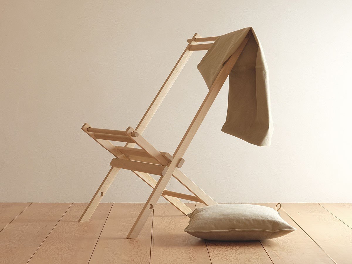 【広松木工/Hiromatsu Furniture / GOODS】のPRIMITIVO / プリミティーヴォ ダイニングチェア インテリア・キッズ・メンズ・レディースファッション・服の通販 founy(ファウニー) 　アウトドア　Outdoor Clothing　オイル　Body Oil　バランス　Balance, Style Balance　フィット　Fit, Slim Fit　フレーム　Frame, Outline　モダン　Modern, Contemporary　リラックス　Relax, Relaxed Fit　送料無料　Free Shipping　ホーム・キャンプ・アウトドア・お取り寄せ　Home Living / Home & Lifestyle / Camping Gear / Outdoor Camping　家具・インテリア　Home Furniture & Interior. Stylish & Functional Living Spaces　チェア・椅子　Seating & Chairs　ダイニングチェア・木製チェア　Dining Chairs　大小ふたつの座枠を交差させることでフレームを固定し、座面の帆布を上下の棒に通して完成します。ネジや金|ID: prp329100004969003 ipo3291000000037265343