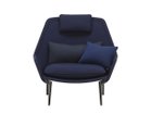 【ヴィトラ/Vitra / GOODS】のSlow Chair / スローチェア(ファブリック) 本体張地:フロッカ 01 ダークブルー(ファブリック F80)、脚部:ディープブラック<&gt|ID: prp329100004969013 ipo3291000000037265417