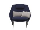 【ヴィトラ/Vitra / GOODS】のSlow Chair / スローチェア(ファブリック) 本体張地:フロッカ 01 ダークブルー(ファブリック F80)、脚部:ディープブラック<&gt|ID: prp329100004969013 ipo3291000000037265418