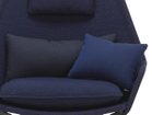 【ヴィトラ/Vitra / GOODS】のSlow Chair / スローチェア(ファブリック) クッション(65 × 30cm):クレド 08 タークブルー / ブラック(ファブリック F120)|ID: prp329100004969013 ipo3291000000037265425