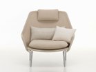 【ヴィトラ/Vitra / GOODS】のSlow Chair / スローチェア(ファブリック) 本体張地:フロッカ 02 ベージュ(ファブリック F80)、脚部:ポリッシュドアルミニウム<&|ID: prp329100004969013 ipo3291000000037265434