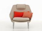 【ヴィトラ/Vitra / GOODS】のSlow Chair / スローチェア(ファブリック) 本体張地:フロッカ 02 ベージュ(ファブリック F80)、脚部:ポリッシュドアルミニウム<&|ID: prp329100004969013 ipo3291000000037265435
