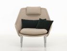 【ヴィトラ/Vitra / GOODS】のSlow Chair / スローチェア(ファブリック) 本体張地:フロッカ 02 ベージュ(ファブリック F80)、脚部:ポリッシュドアルミニウム<&|ID: prp329100004969013 ipo3291000000037265437