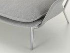 【ヴィトラ/Vitra / GOODS】のSlow Chair / スローチェア(ファブリック) 本体張地:フロッカ 03 パールグレー(ファブリック F80)、脚部:ポリッシュドアルミニウム|ID: prp329100004969013 ipo3291000000037265439